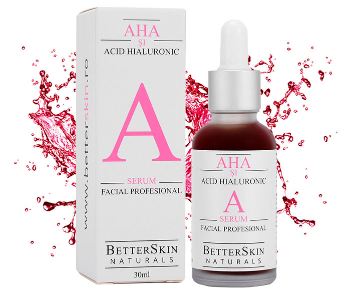 Ser Facial Exfoliant cu AHA si Acid Hialuronic BetterSkin